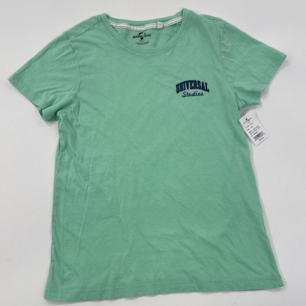 Universal Studios Womens T Shirt Medium Teal Green Lightweight Soft Tee NEW